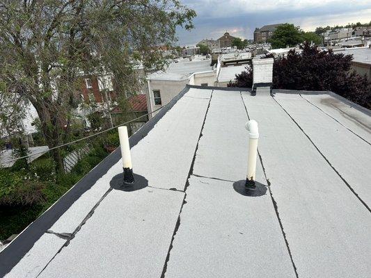 Roof maintenance on a roof installed 3 years ago