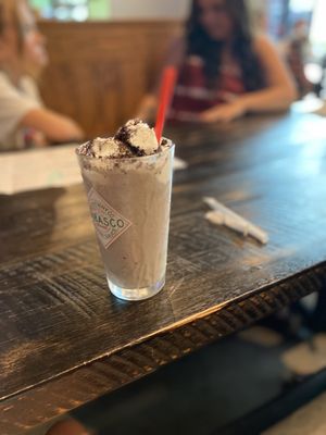 The oreo milkshake