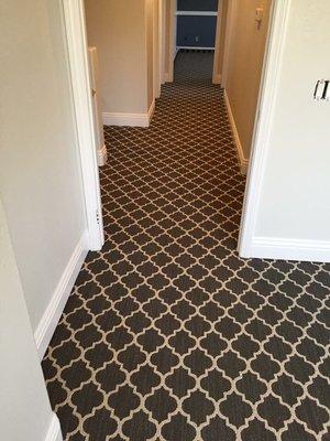 Beautiful carpet install