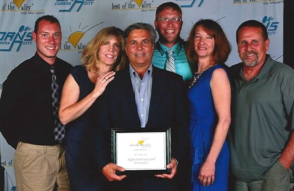 Our award winning team. 2014 Best of the Valley Award. Best Landscaping Company of the Lehigh Valley.