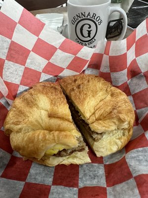 Gennaro's winning breakfast sandwich!