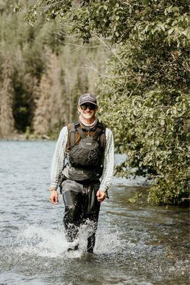 Dallin our guide and some of our Salmon!