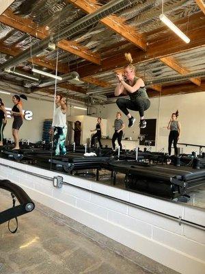 Pilates & Trampolines 
Sweat and more Sweat