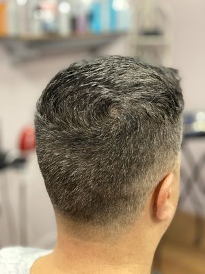 Men's haircut fade