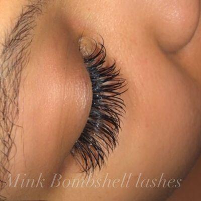 Diamond mink eyelash extensions