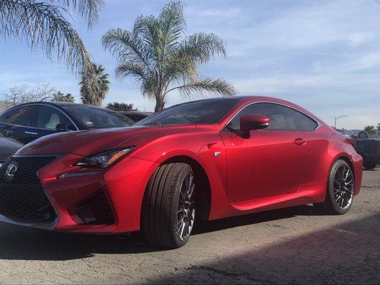 2015 Lexus Rc-F Wrap With Xpel Ultimate Film & Ceramic Pro Gold Package As well as paint correction