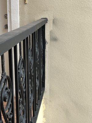 painting to cover up rust and cracks