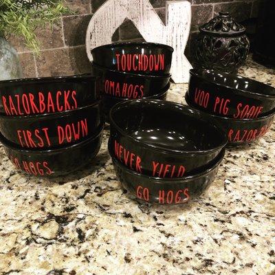 These will be so cute for your next Razorback party!