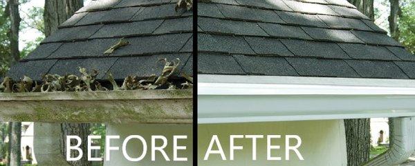 Roof and gutter cleaning