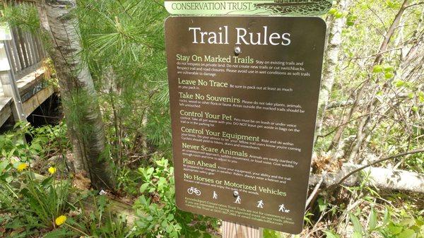 Trail Rules... never scare animals.