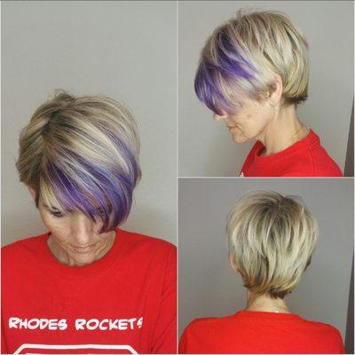 Highlights with a pop of color