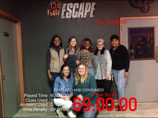 We did not escape!