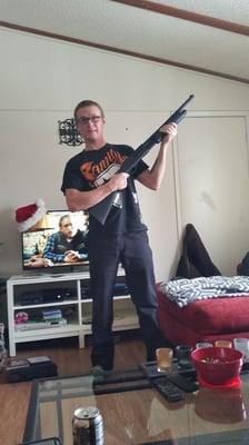 The "owner" of Steamboat Euro Sports is a punk kid who touts his shotgun in his bedroom.