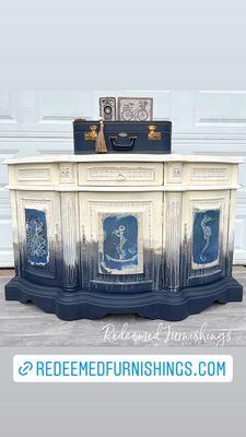 www.redeemedfurnishings.com Nautical buffet