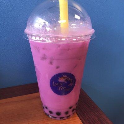 Ube milk tea