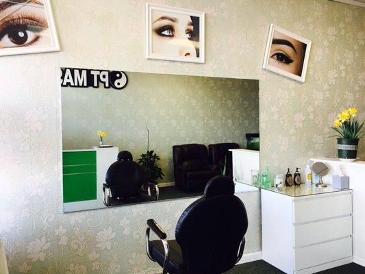 eyebrow threading services done here for $10.00