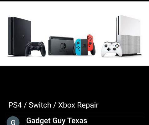 PS4 / Switch / Xbox Repair