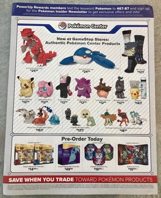 Pokémon Products.