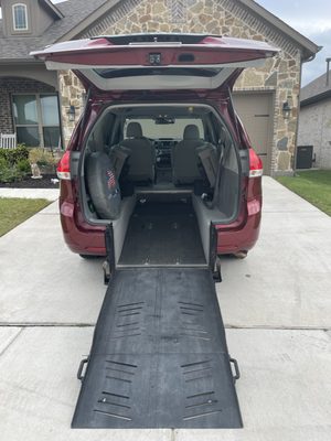 Extra wide ramp for wide wheelchairs