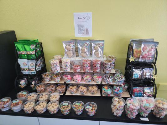 20+ Different types of Freeze Dried Candies, adding new flavors weekly.