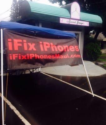 Don't suffer with a cracked screen.  I'm right here in Makawao for your quick convenient repair.