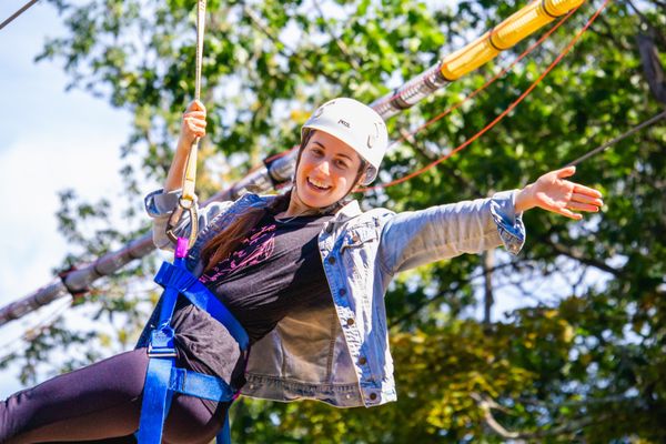 Fly through the air with our tandem zipline - Women's Retreat (September 16, 2023)