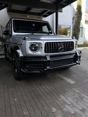 G-wagon came in for a standard package 
That included hand wash, vacuum, and a whip down