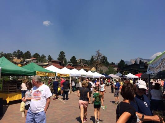 Vendors at the market, late July 2016