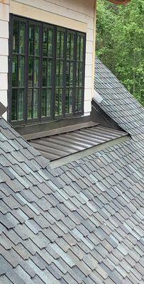 Metal and shingles