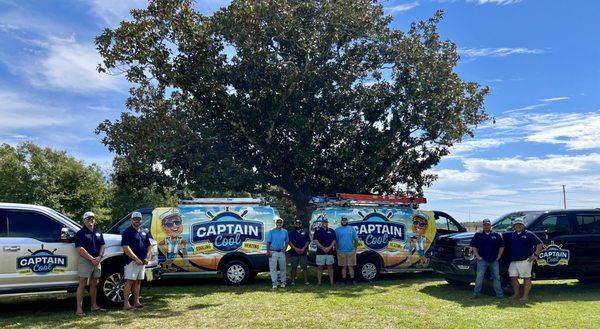 Captain Cool is happy to serve Mobile, AL. Check out our new van wraps and our new uniforms!