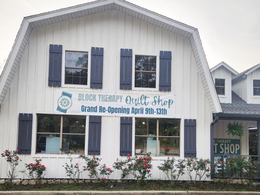 Block Therapy Quilt Shop's new location!