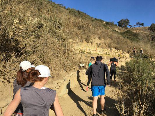 Trail time on the botanical trail.