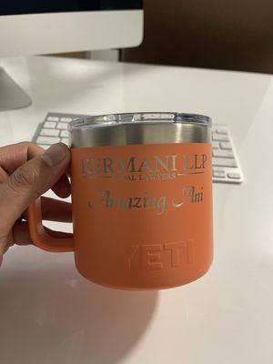 Kermani LLP Yeti mug