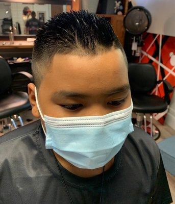 Med fade hairstyle