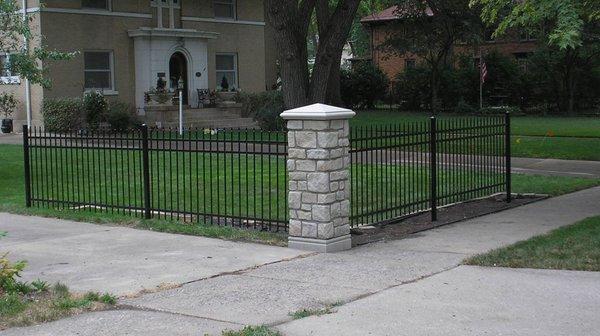 4' Ornamental Fence with Columns