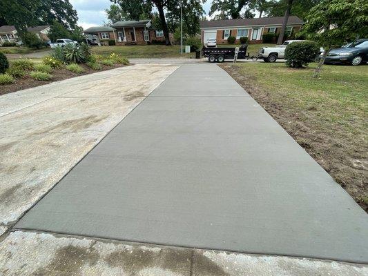 Driveway extension.