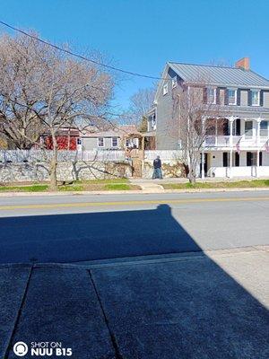 This guy is urinating at my neighbors house across the street from me working for Yeakles! Apparently, they urinate wherever.