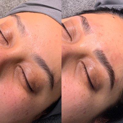 Natural Brow Enhancement -- Giving those brows life again with a brow lamination, tint, & wax!