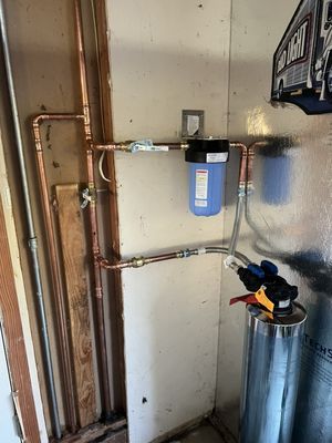 Water filter installation