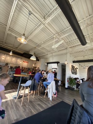 Main order/eating area- really cute and clean!