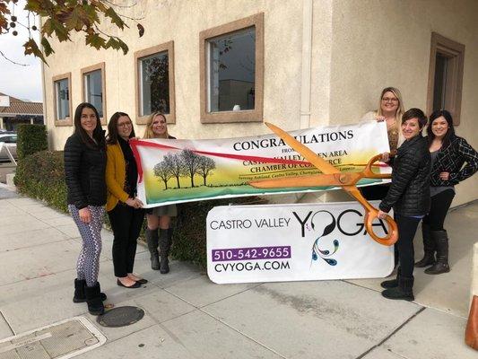 Ribbon-cutting with the Castro Valley Chamber of Commerce