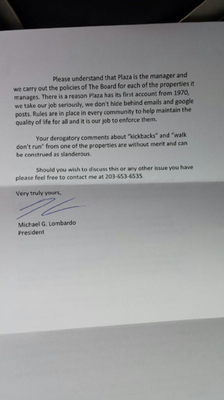 It's the 21st century, people are entitled to their opinions.  Plaza will send you a threatening letter if they feel offended.