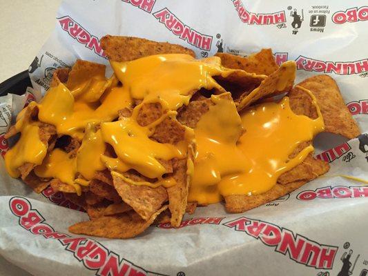 Nachos - the chips themselves are taco-flavored!