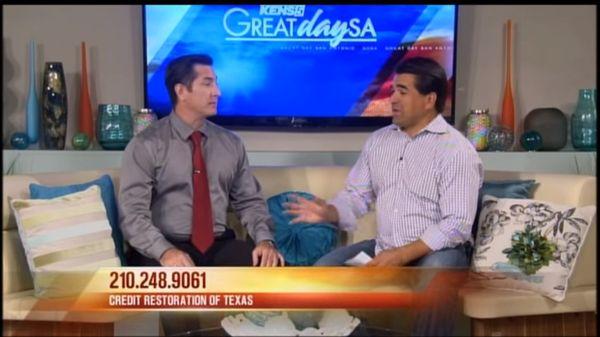 President Robby Allen, on Great Day S.A. with Paul Mireles