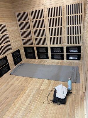 Infrared sauna room