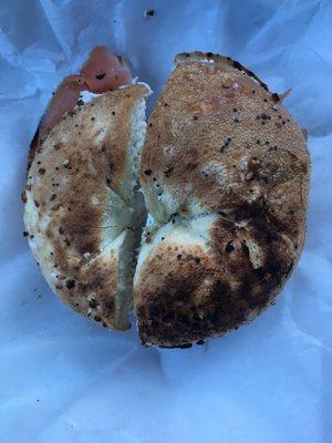 Lox on an everything bagel