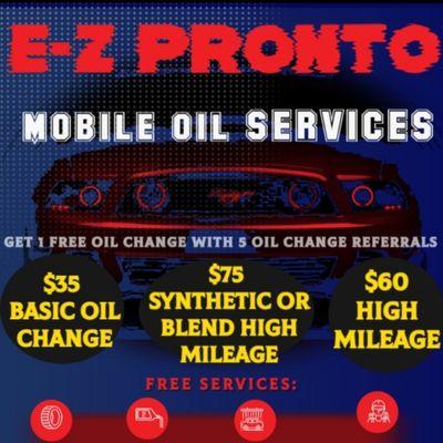 Our Mobile Oil Change services, located in Lubbock, TX.