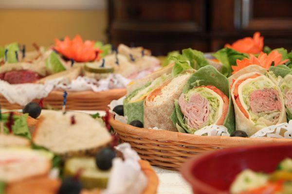 Wraps and Overstuffed Sandwich platters!