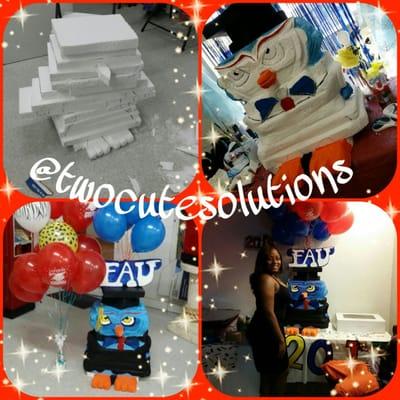 No job is too big or small.. #FAU OWL creations done by @Twocutesolutions. ..