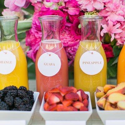 Bridal Luncheon with a Mimosa Bar is sure to start your big day off with a bang!